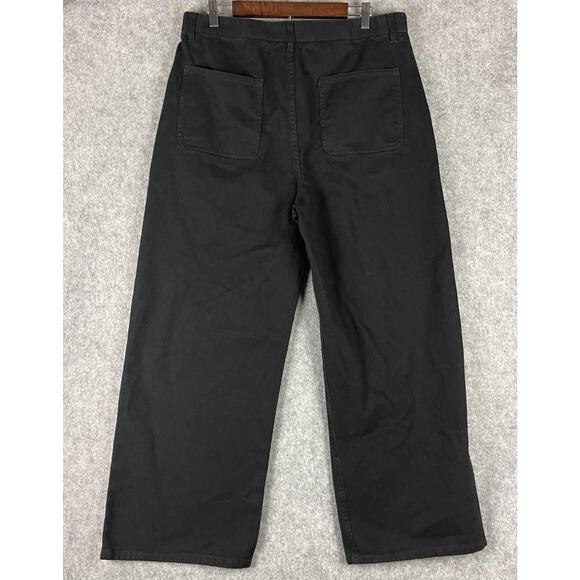 Joshua Mohamed Jeans Men 34x28 Black Wide Leg Baggy Skate Grunge Hip Hop - Picture 9 of 15